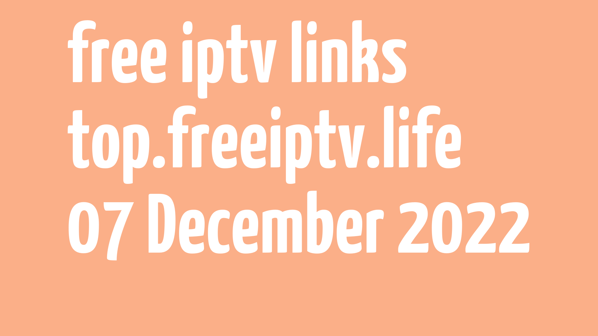 free iptv links 061222